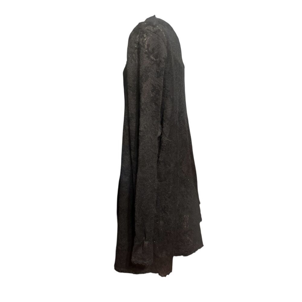 Eileen Fisher Floral Wool Blend Tunic Top Black Tunic Size‎ XL GOOD CONDITION - Picture 4 of 11